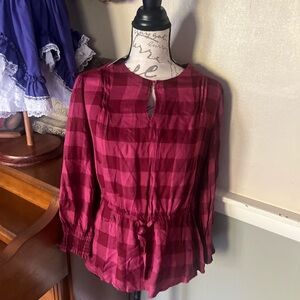 ❤️ Lee Blouse Shirt Pullover
Keyhole Women's S Mokara
Long Sleeve Top NEW